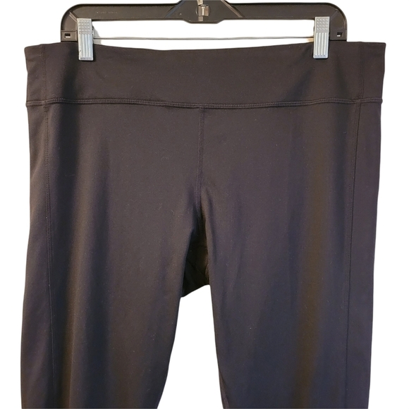 Joy Lab Black Cropped Mesh Accent Detail Leggings - Picture 2 of 7